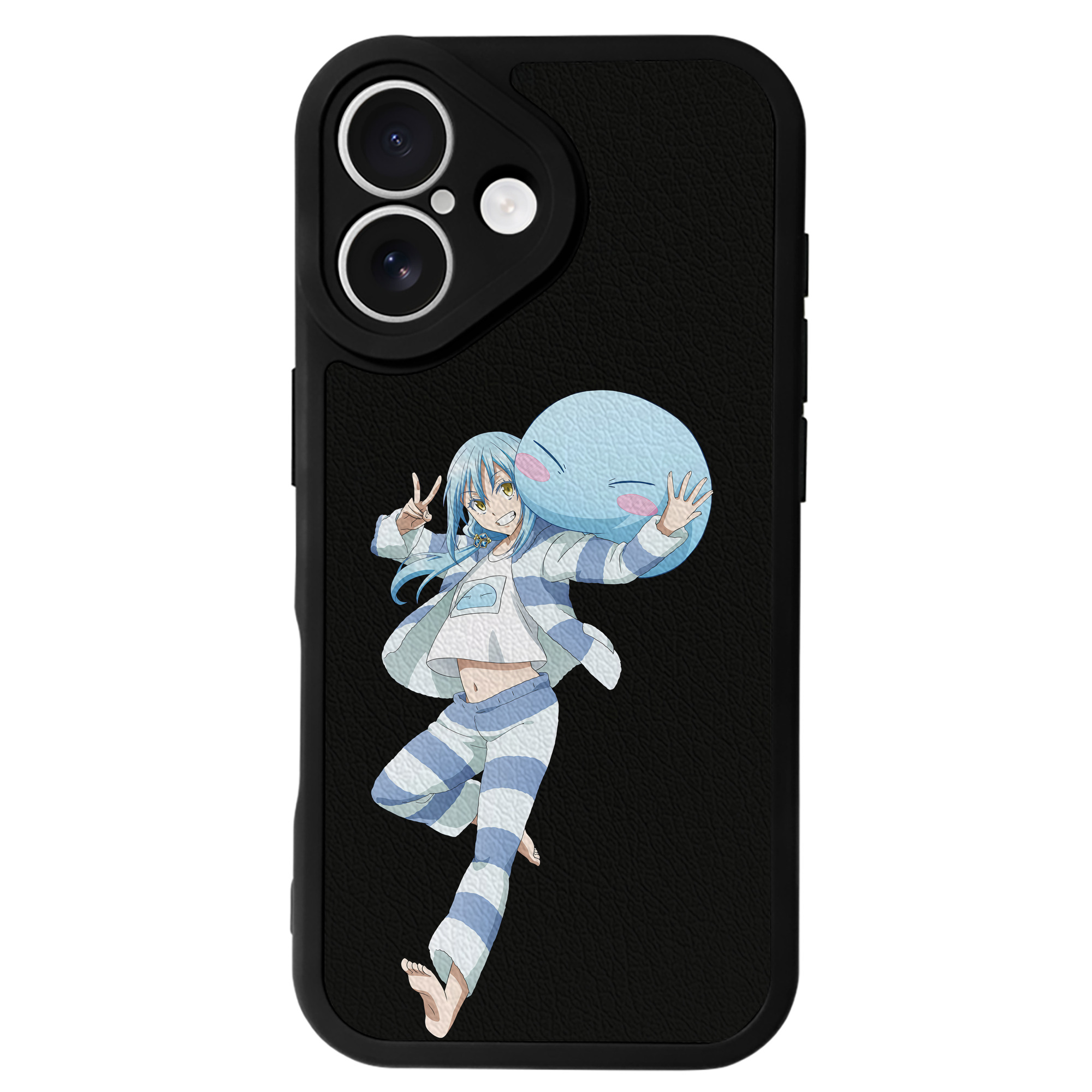 （画像用） 転スラ Regarding Reincarnated to Slime 【iPhone 16シリーズ対応】シリコンスマホケース（レザー調） 材質：シリコン